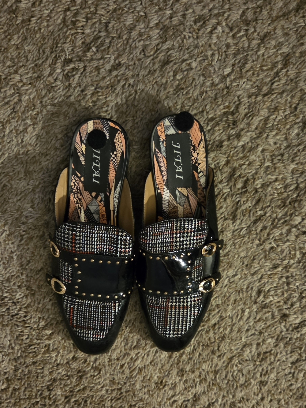 JITAI Men's Mules - Slip-On Loafers, Casual Half Loafers, Backless Sandals